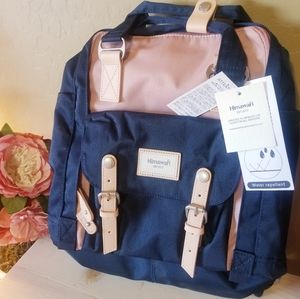 Travel backpack Nwt Himawari pink and navy